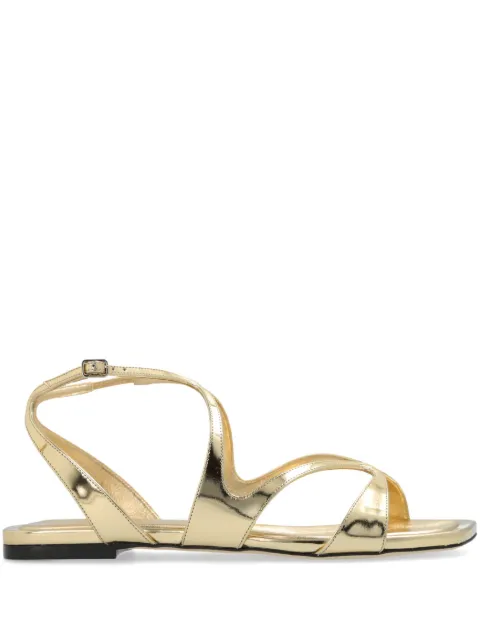 Jimmy Choo Ayla flat sandals Gold AYLAFLATQUI