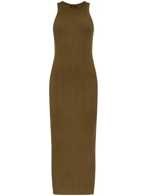 rag & bone round-neck ribbed dress Green WAC24P3010NH10