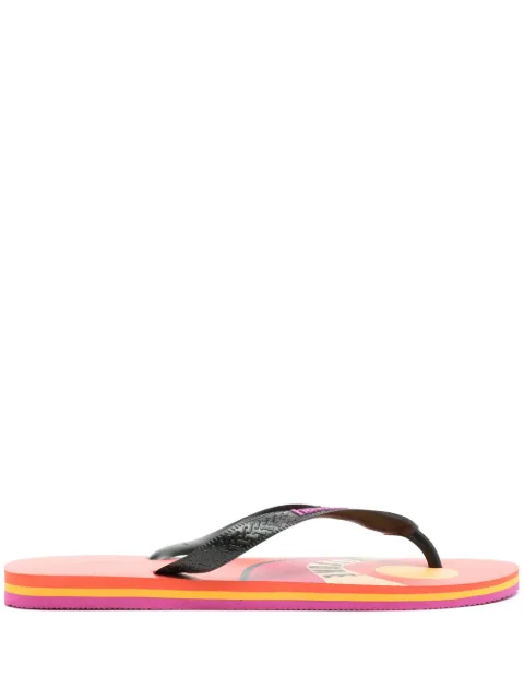 Maison Kitsuné x Havaianas Wave flip flops Red TC0001519P895