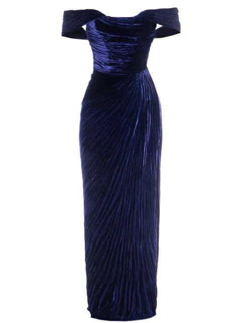 Maria Lucia Hohan Yara midi dress Blue YARA