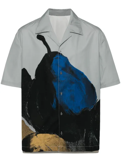 CROQUIS graphic-print cotton shirt Grey 9O4213770
