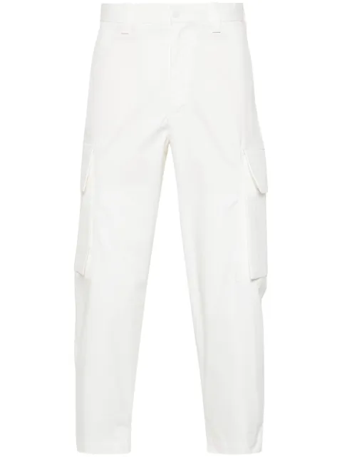 Neil Barrett tapered cargo trousers White MY30077HY033