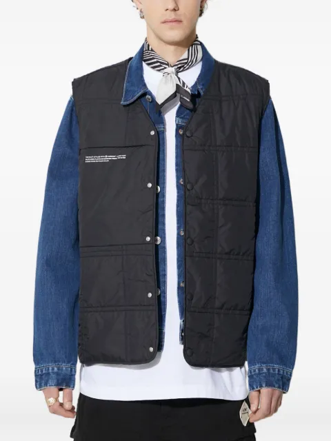 Pangaia quilted-pattern gilet Black 10000530