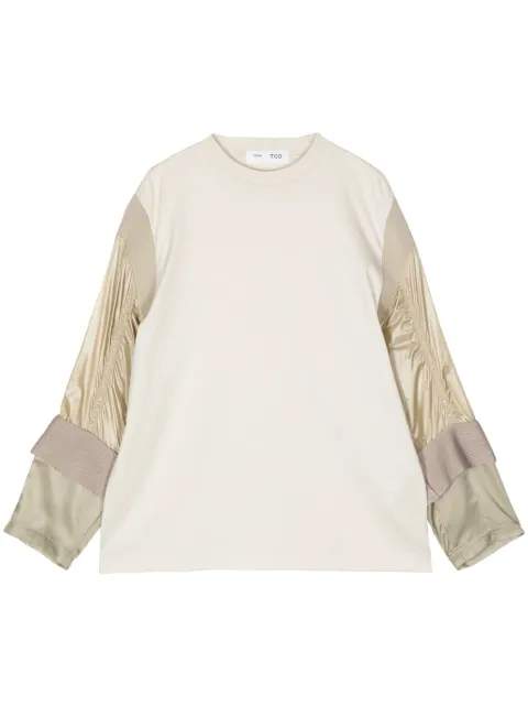 Toga panelled colour-block T-shirt Neutrals TZ241JK983