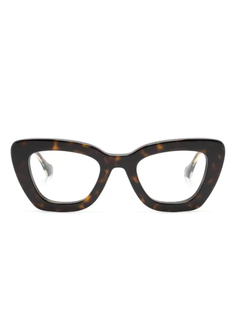 Gucci Eyewear Interlocking G cat-eye glasses Brown GG1555O002