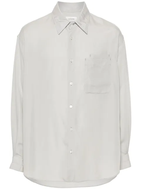 LEMAIRE double-pocket lyocell shirt Grey SH1089LF1126