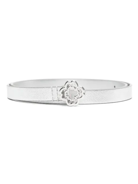 Maje slim belt with Clover buckle Silver MFACE00378
