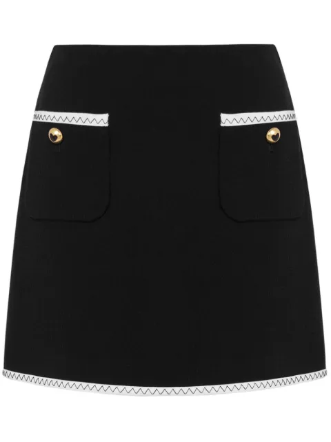 Moschino high-rise mini skirt Black J01215517