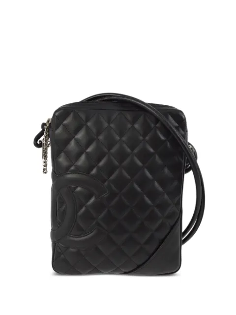 CHANEL Pre-Owned 2005 Cambon line crossbody bag Black 9799706