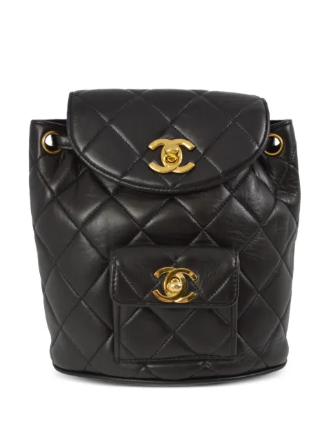 CHANEL Pre-Owned 1990-2000 small Duma backpack Black 132814