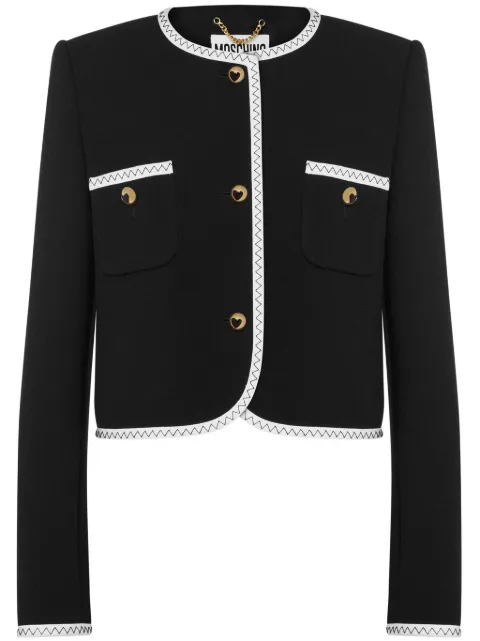 Moschino single-breasted jacket Black J05065517