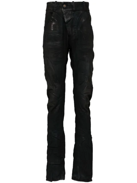 Boris Bidjan Saberi drop-crotch skinny jeans Black P13DTFFKU100002