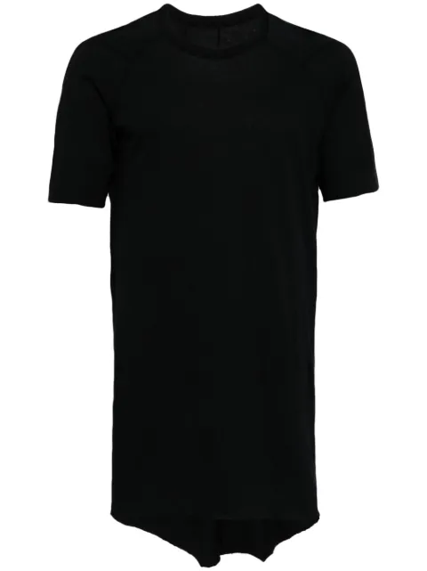 Boris Bidjan Saberi raw-cut edge cotton T-shirt Black TS21FKN00001