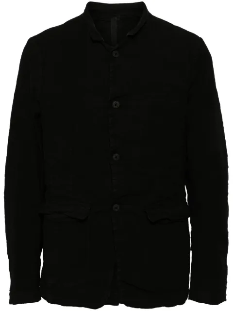 Poème Bohémien single-breasted shirt jacket Black GI05T120