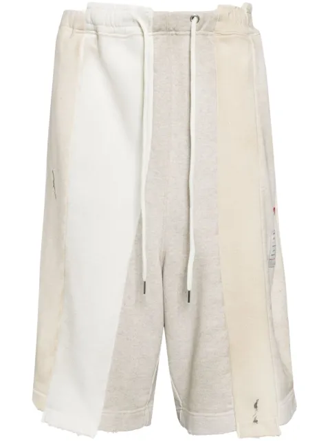 Maison MIHARA YASUHIRO cotton track shorts Neutrals A12SP563