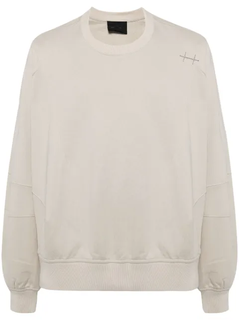 HELIOT EMIL panelled cotton sweatshirt Neutrals SS24M08062