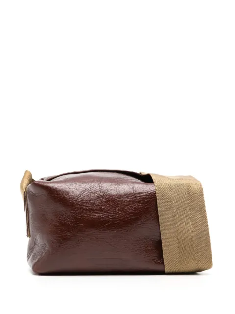 Uma Wang faux-leather shoulder bag Brown S4WUB0034BRWN