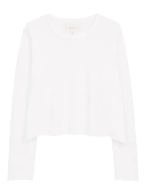 The Great. long-sleeve T-shirt White T305002