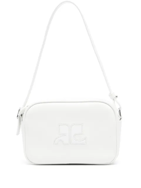 Courrèges Reedition leather camera bag White PERGSA061CR0045