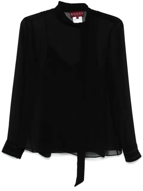 Gucci silk blouse Black 797398ZARJX