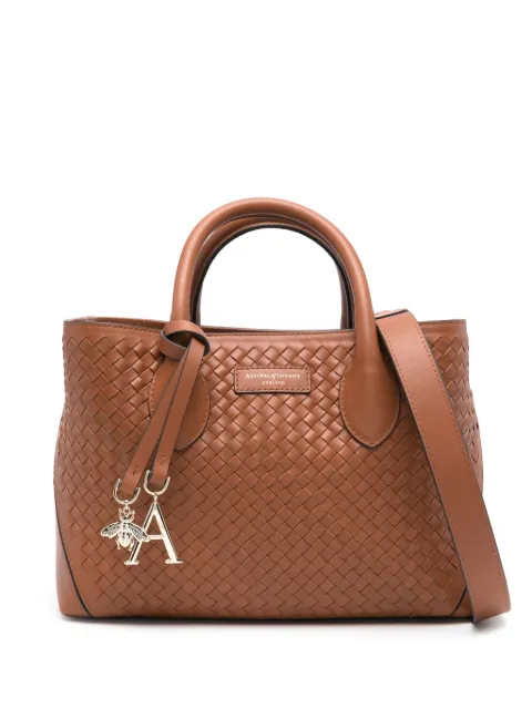 Aspinal Of London medium London woven tote bag Brown 042211932970000