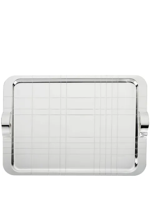 Christofle Graphik rectangular tray (45cm x 32cm) Silver 3570660484634
