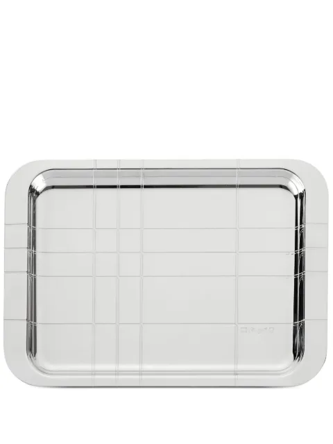 Christofle Graphik rectangular tray (22cm x 16cm) Silver 3570660484597