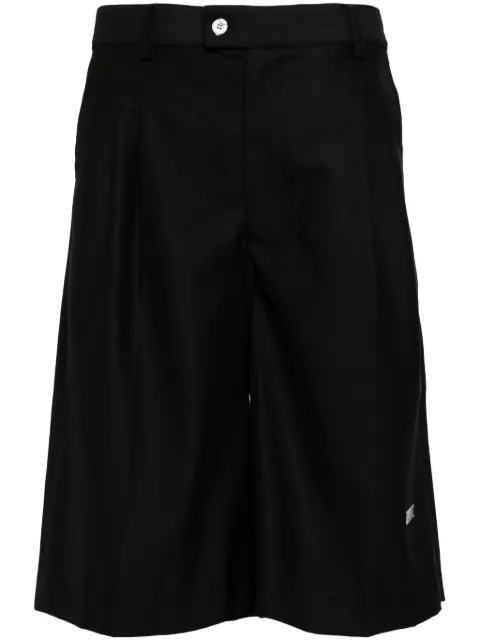 C2h4 Staff Uniform logo-plaque shorts Black R003PT049