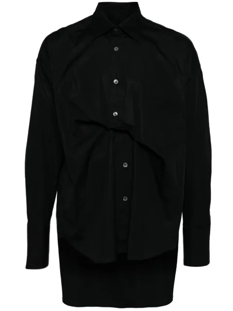 marina yee Origami cotton shirt Black MYSHIRT5BLK