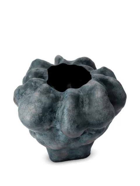 L'Objet short Timna vase (38cm) Grey TM598