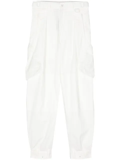 Hyein Seo pleated cargo trousers White SS24PT4W