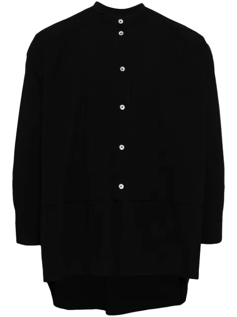 Toogood high-low cotton shirt Black THEPEDLARSHIRTFLNT