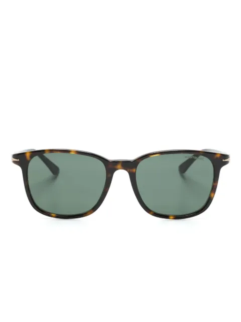 Montblanc tortoiseshell square-frame sunglasses Brown MB0338S