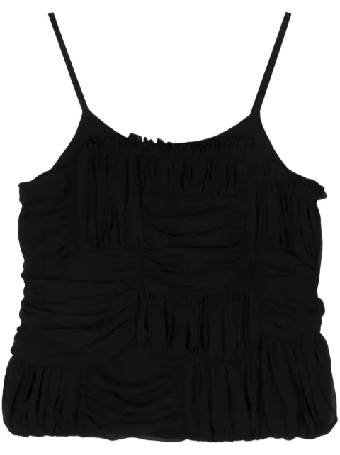 Comme Des Garçons Comme Des Garçons draped-detail blouse Black RMB020