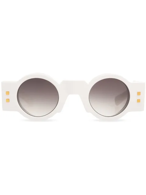 Balmain Eyewear Olivier round-frame sunglasses White BPS159C