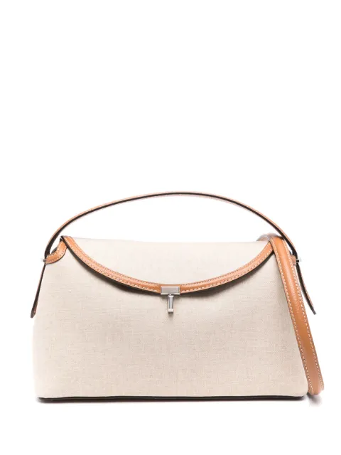 TOTEME T-Lock shoulder bag Neutrals 243WAL961FB0234105