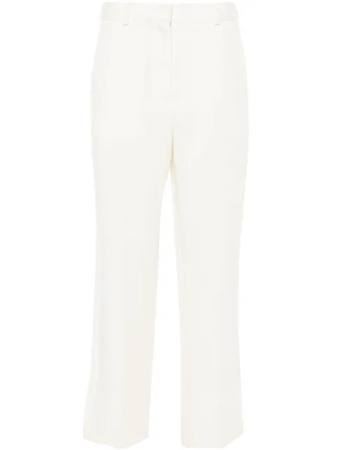 TOTEME straight-leg cropped trousers White 243WRB4511FB0065059