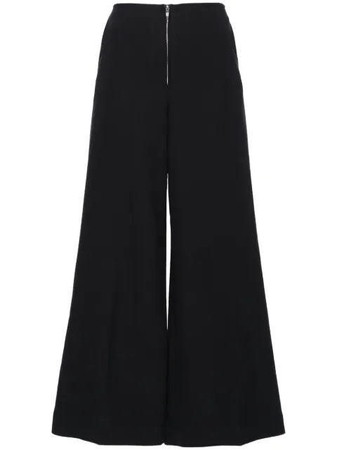 TOTEME mid-rise wide-leg trousers Black 243WRB3748FB0255001