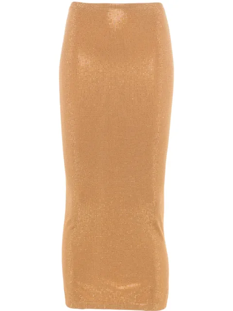 Wolford Fatal stud-embellished midi dress Gold 57167