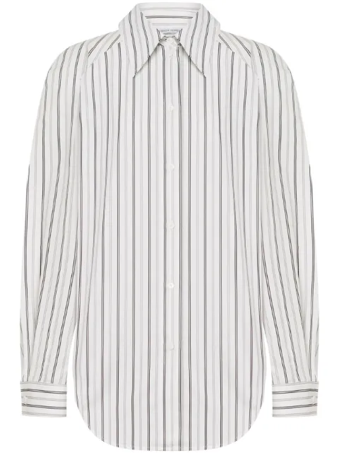 Alberta Ferretti long-sleeved striped shirt White AEF242U02276642