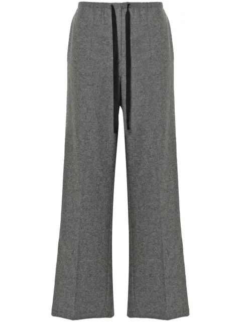 Forte Forte felted straight-leg trousers Grey 13232MYPANTS