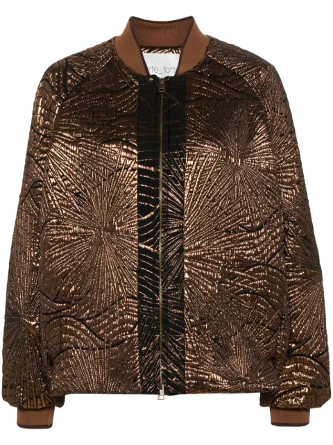 Forte Forte laminated-finish bomber jacket Black 13212MYCOAT