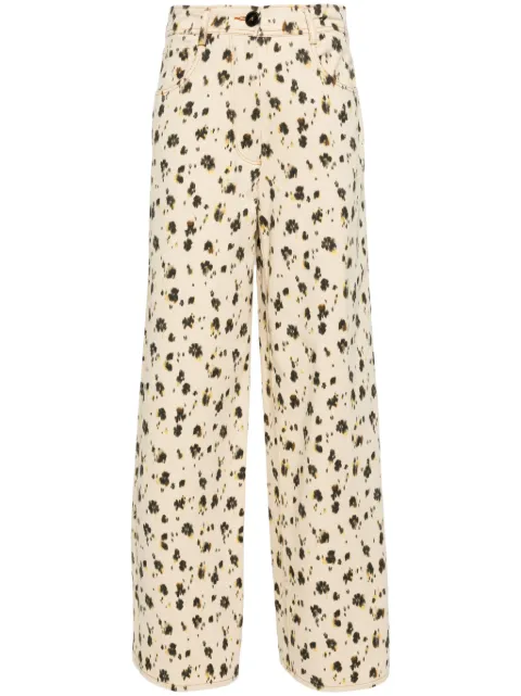 Forte Forte leopard-print palazzo pants Neutrals 12865BISMYPANTS