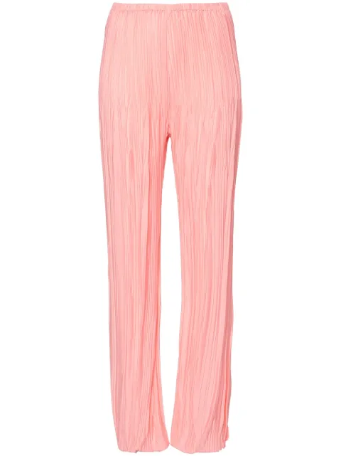 Forte Forte plissé straight trousers Pink 12896MYPANTS