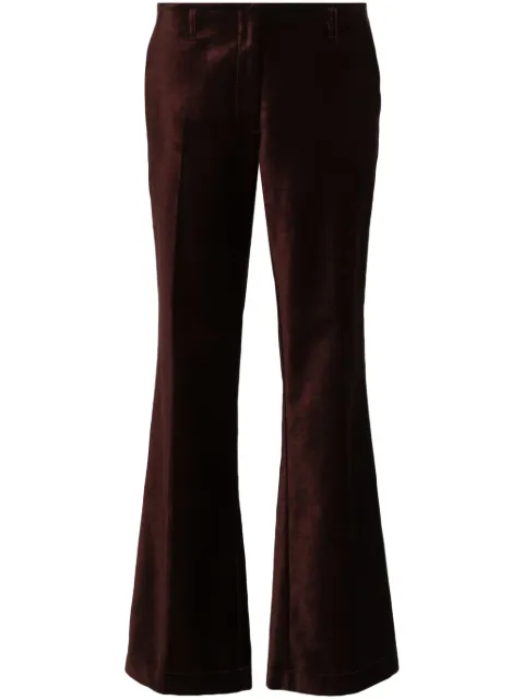 Forte Forte velvet straight-leg trousers Brown 13237MYPANTS