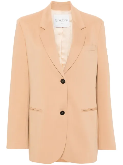 Forte Forte single-breasted blazer Neutrals 13219MYJACKET