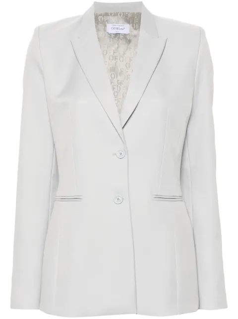 Off-White single-breasted blazer Grey OWEF061S24FAB0014040