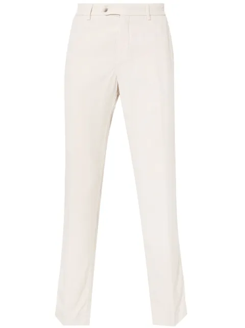 Hackett London logo-patch trousers Neutrals HM212586R