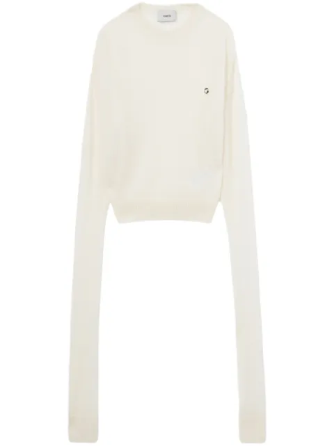 Coperni extra-long-sleeve jumper White COPML100648