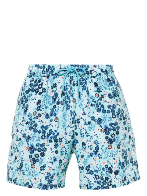 Hackett London floral-print swim shorts Blue HMB10068
